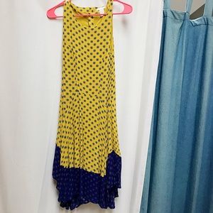 H&M Blue and Yellow Dress